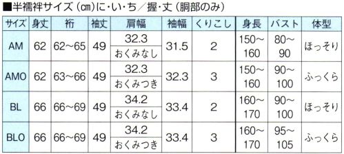 東京ゆかた 64401 胴部半襦袢 半衿付 握印 ※この商品の旧品番は「24401」です。ワンタッチテープで裄を調整できます。袖を別に購入して頂ければ、異なった柄をお楽しみいただけます。長襦袢としてお使いになるとき、面テープ付きで取り付けも簡単。裄の調節が自在（4cm）にでき便利です。丸洗いできます。※この商品はご注文後のキャンセル、返品及び交換は出来ませんのでご注意下さい。※なお、この商品のお支払方法は、先振込（代金引換以外）にて承り、ご入金確認後の手配となります。 サイズ／スペック